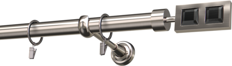 Karnisze metalowe Ø25