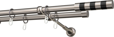Karnisze metalowe Ø25