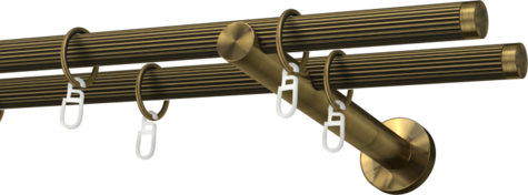 Karnisze metalowe Ø25