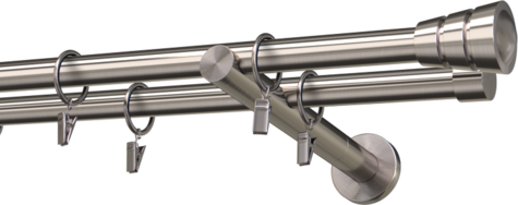 Karnisze metalowe Ø25