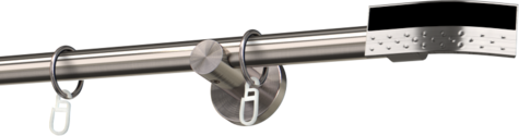 Karnisze metalowe Ø25