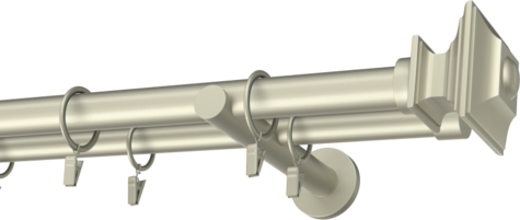 Karnisze metalowe Ø25