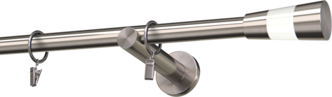 Karnisze metalowe Ø25