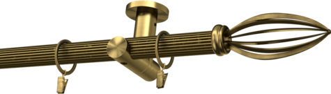 Karnisze metalowe Ø25