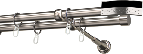 Karnisze metalowe Ø25