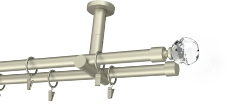Karnisze metalowe Ø25