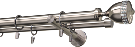 Karnisze metalowe Ø25