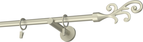 Karnisze metalowe Ø25