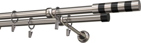 Karnisze metalowe Ø25