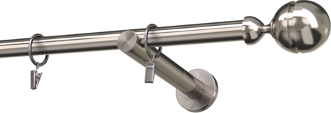 Karnisze metalowe Ø25