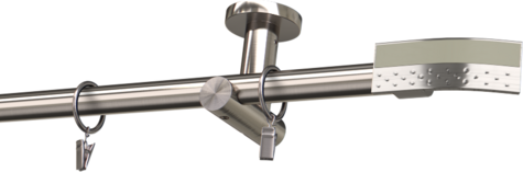 Karnisze metalowe Ø25