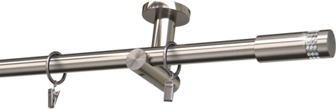 Karnisze metalowe Ø25