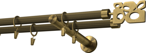 Karnisze metalowe Ø25