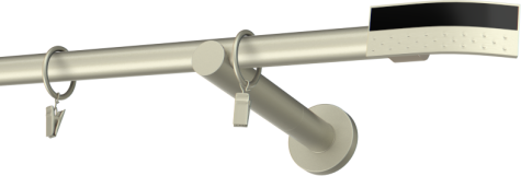 Karnisze metalowe Ø25