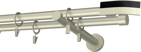 Karnisze metalowe Ø25