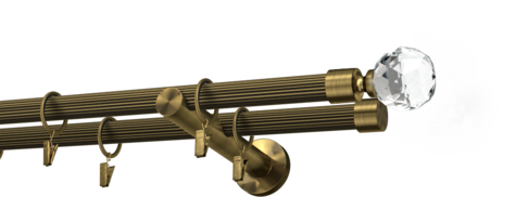 Karnisze metalowe Ø25