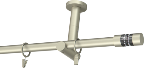 Karnisze metalowe Ø25