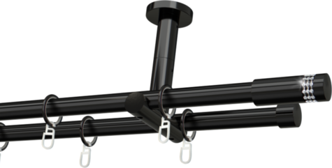 Karnisze metalowe Ø25