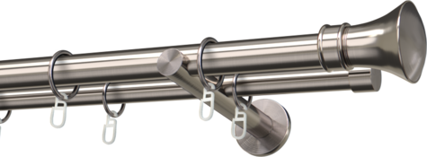 Karnisze metalowe Ø25