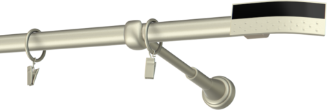 Karnisze metalowe Ø25