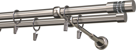 Karnisze metalowe Ø25