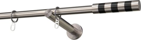 Karnisze metalowe Ø25