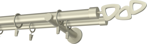 Karnisze metalowe Ø25