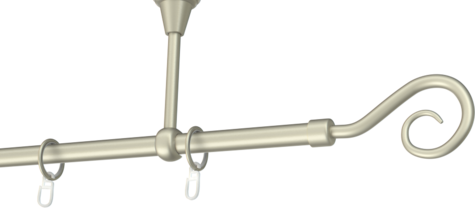 Karnisze metalowe Ø25