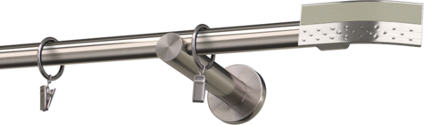Karnisze metalowe Ø25