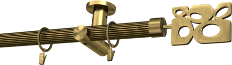 Karnisze metalowe Ø25