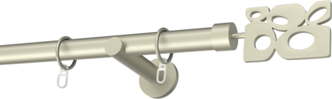 Karnisze metalowe Ø25