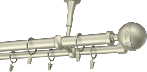 Karnisze metalowe Ø25