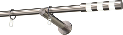 Karnisze metalowe Ø25