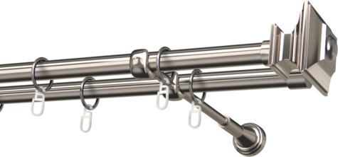 Karnisze metalowe Ø25