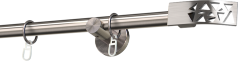 Karnisze metalowe Ø25