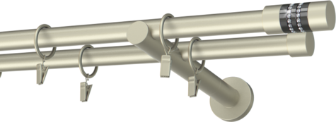 Karnisze metalowe Ø25