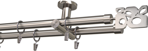 Karnisze metalowe Ø25