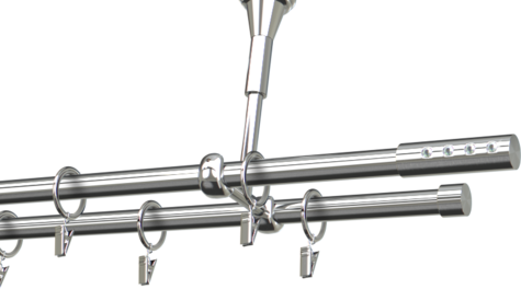 Karnisze metalowe Ø25