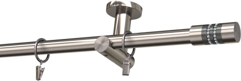Karnisze metalowe Ø25