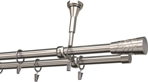 Karnisze metalowe Ø25