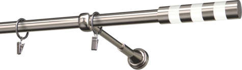 Karnisze metalowe Ø25
