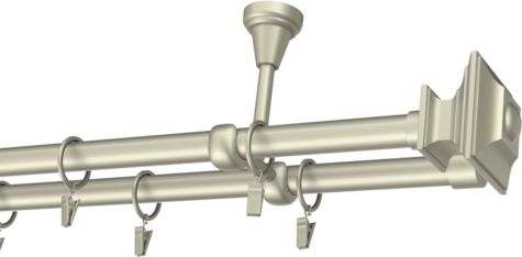 Karnisze metalowe Ø25