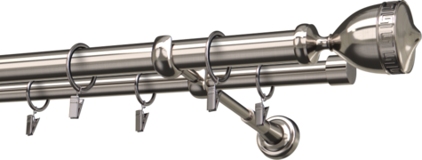 Karnisze metalowe Ø25