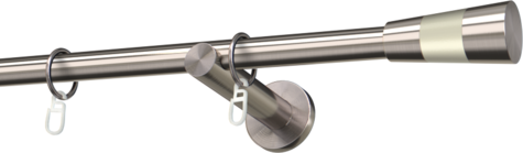 Karnisze metalowe Ø25