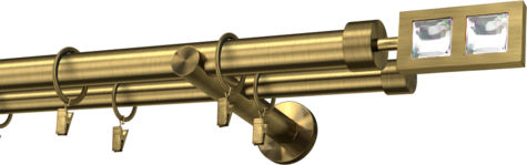 Karnisze metalowe Ø25