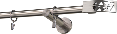 Karnisze metalowe Ø25