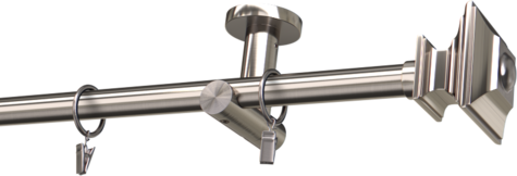 Karnisze metalowe Ø25