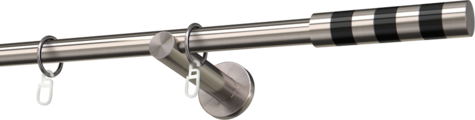 Karnisze metalowe Ø25