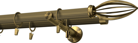 Karnisze metalowe Ø25