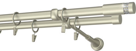 Karnisze metalowe Ø25